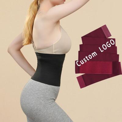 China Breathable Custom LOGO Waist Bandage Wrap Waist Trainer for sale