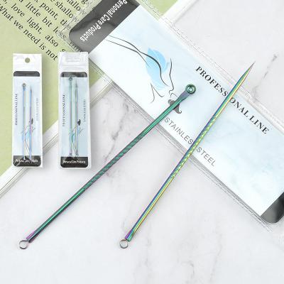 China YiMei Stainless Steel Pimple Comedone Extractor Acne Blackhead Remover Tool Black Head Personal Acne Remover Needle for sale