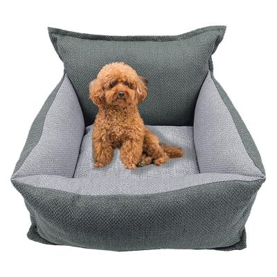 China Viable cute pet bed sofa with pp manufacturer Factory Wholesale Orthopedic warm soft luxury living room cotton bed accessories for sale