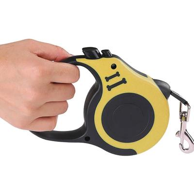 China Durable Retractable Dog Walking Leash With Anti-Slip Grip Strong Nylon Band Suitable For Medium Small Dog And Cat for sale