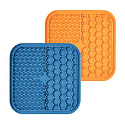 China Non-Automatic Dog Lick Pad Pet Slow Treat Dispensing Mat Fun Alternative to Slow Feeder Dog Bowls for Dog Anxiety Relief for sale