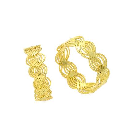 China Viable IN STREAM Gold Metal Braided Wave Shape Woven Towel Ring For Everyday Use for sale