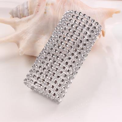 China Viable High Quality Bling Plastic Rhinestone Many Color Buckle Wedding Party Decoration Home Napkin Ring for sale