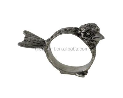 China Viable cheap fashion elegant bird form decorate napkin rings for sale