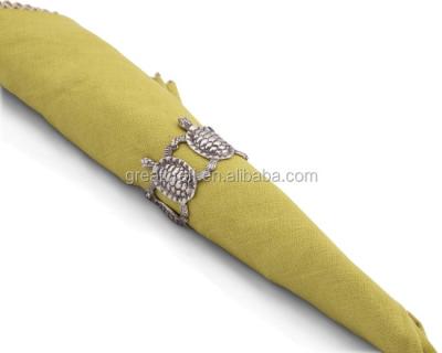 China Viable Metal Sea Turtle Animal Napkin Ring For Table for sale