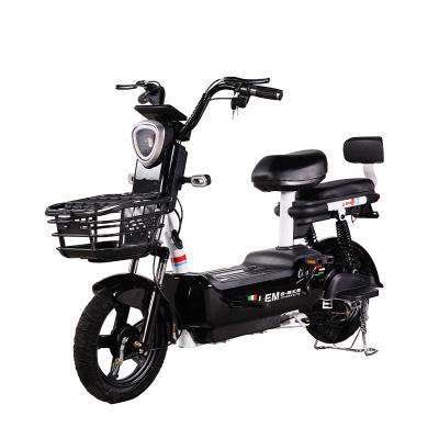 China Price 14inch 350w 48v 12ah 3 Speed ​​Carbon Steel Cheap Electric Bike Electric Bicycle for sale