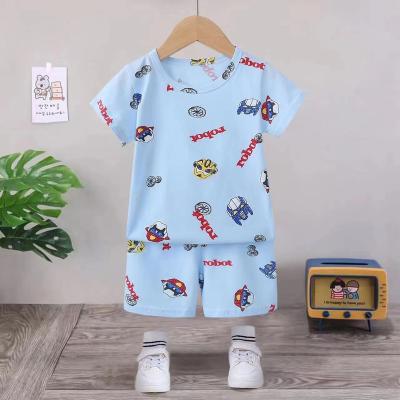 China Sweat Absorbent Soft Treatment Sale Girls Breathable Clothing Set With Flared 100% Cotton Sweat Suit Ruffle Shorts Sets Kids Clothes Suit for sale