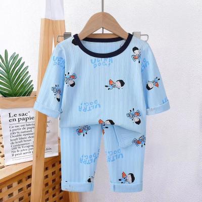 China 20232022 Absorbent Soft Treatment Brand Kids Summer Dressing Set Cartoon Breathable Sweated Hot Selling T-shirt Set Boys Dressing Sets for sale