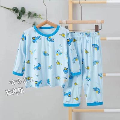 China Soft Treatment Boys Clothing Kids Pajama Set Toddler Breathable Wholesale Cotton Absorbent Sets Plain Toddler Animal Short Sleeve Shorts Set for sale