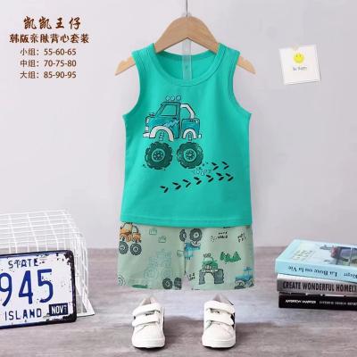 China 2023 Breathable Cotton Rib Sweater HOT Fashionable 100% Sweat Suit Kids Absorbent Soft Treatment Girls&boy Summer Outfits for sale