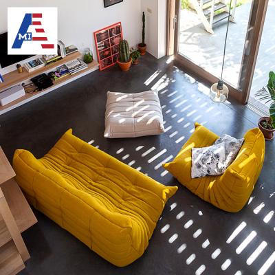 China MIA Corner Sofas Modular High End Fabric Upholstered Lazy Tatami Relaxing Togo Sofa With Line Roset Togo Lounge for sale