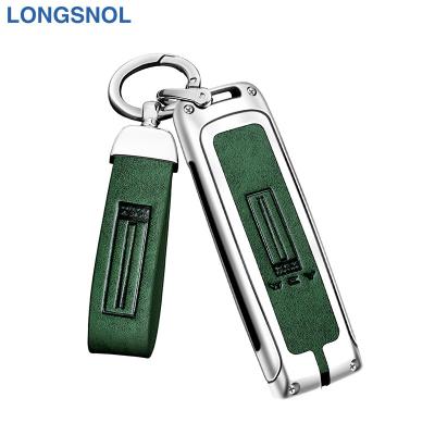 China High Quallity LONGSNOL Car Keys Bag Leather Cover Keychain Car Key Case For WEY Car Key Accessories for sale