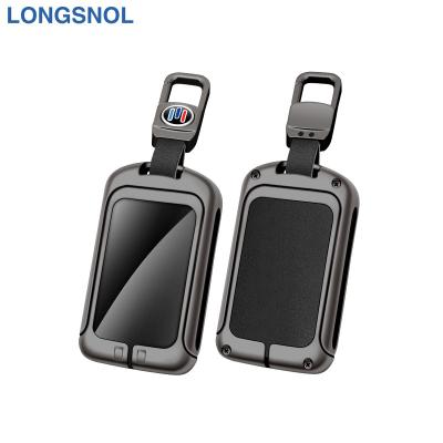 China High Quallity LONGSNOL Cowhide Car Keys Bag Cover Keychain Car Key Case For Volvo Car Key Accessories for sale