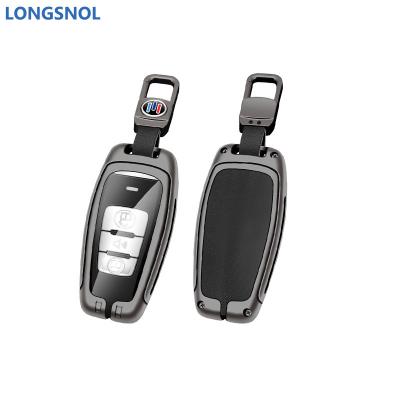 China High Quallity LONGSNOL  High Quality Cowhide Car Keys Bag Cover Keychain Car Key Case For Haval Car Key Accessories for sale