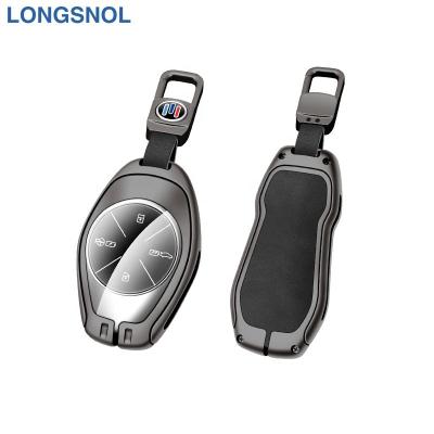 China High Quallity LONGSNOL Car Keys Bag Cover Keychain Cowhide Car Key Case For Xpeng Inc Car Key Accessories for sale