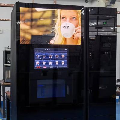 China Hotel Touch Screen Vending Machine Fresh Coffee Bean Vending Machine With Ice Maker for sale