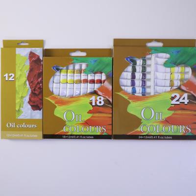 China Professional Art Painting /Drawing Quality 12ml Oil Colors Paint Set for sale