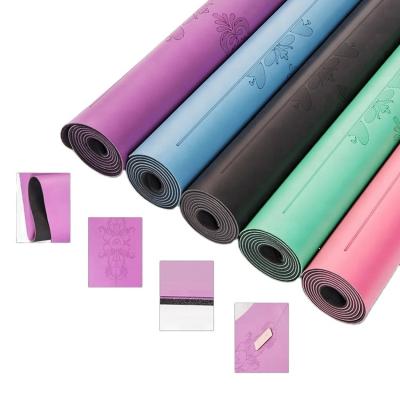 China Light Band Cheap Price Fitness Folding Breathable Eco Friendly Natural Yoga Mat for sale