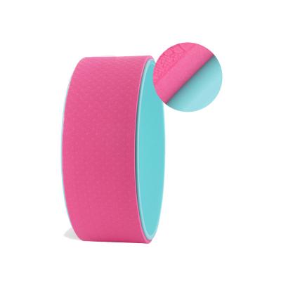 China Sale Eco-friendly Fashionable Workout Exercise Manufacture Colorful Tape Yoga Wheel for sale