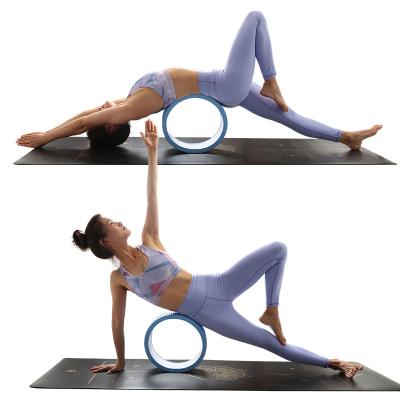 China Best Selling Good Quality Eco-friendly Gym Fitness Goods Eva Yoga Wheel For Back Pain for sale