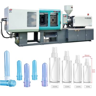 China Horizontal pet injection molding machine 5000 kn pet-- injection machine with 18gms 28gms mold for sale