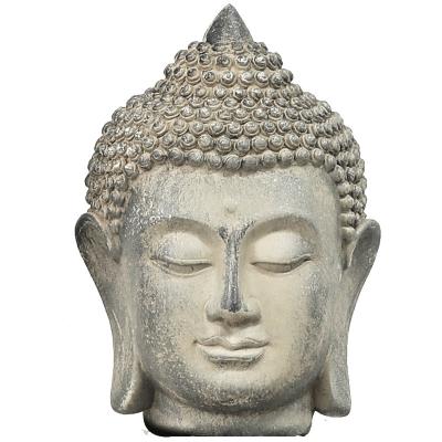 China New Europe Chinese Zen Buddha Head Living Room Tourism Shop Decoration Belief Decorative Resin Crafts for sale