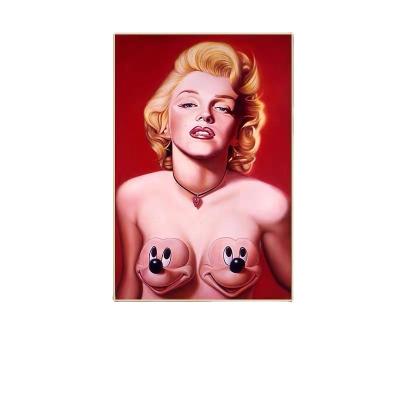 China Custom Nordic Wall Home Decorative Poster Abstract Living Room Marilyn Monroe Decorative Painting Painting for sale