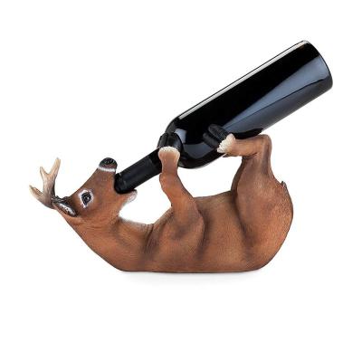 China 2019 Viable Boxer Wine Bottle Holder Statue Display Stand Countertop Holder Table Decorative Drinking Centerpiece For Bar Or Home Kit for sale