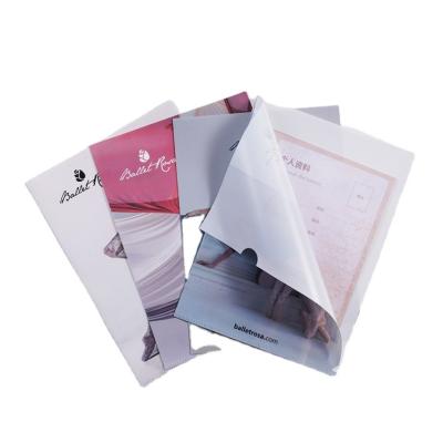 China Custom Printing L-Shape A4 File Folder PP Single Page Plastic Pocket Folder Best Price Simple And Beautiful for sale