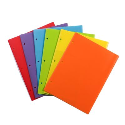 China New Arrival Simple And Beautiful Office Supplies Pockets File Folder Letter Size PP Plastic Folder for sale