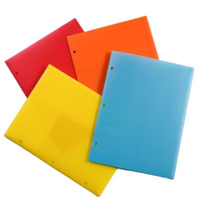 China Modern simple and beautiful style letter size file folder office supplies pockets pp plastic folder for sale