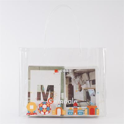 China Fashion ; Who respects the environment; Waterproof Custom Printed Logo PVC Packaging Bag Ins Style Handbag Gift Plastic Bag Gift Transparent Multicolor Bag for sale