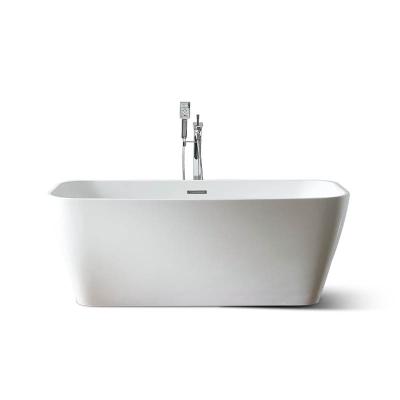 China Long thermal insulation bath tub thin-edge freestanding acrylic bathtub seamless bathtub for sale