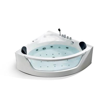 China 2 Person Massage Jet Price Bathroom Fiberglass Acrylic Transparent Whirlpool Bathtubs for sale