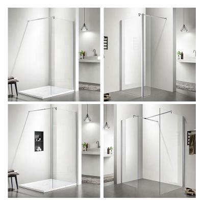 China Durable And Competitive Small Bathroom Enclosure Frameless Tempered Glass Wall In Shower Door for sale