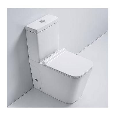 China Double-flow Water Mark Cheap Bathroom Sanitary Ware Floor Standing Two Piece Toilet Bowl for sale