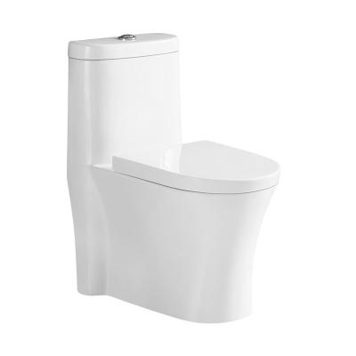 China Modern One Piece Automatic Operation UPC Fashion Ware Ceramic Washdown Toilet Bowl Set Bathroom P Trap Sanitary Ware Toilet for sale