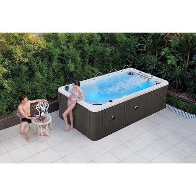 China Four Freestanding White Acrylic Hydrotherapy Pool People Massage Hot Tub Modern Outdoor Spas for sale