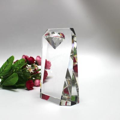 China Wholesale Custom Shape Crystal Trophy Award With Diamond from Europe for sale