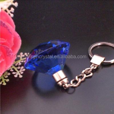 China Clear Crystal Diamond Keyring Gift, Promotion Key Jeweled Ring Manufacturers for sale