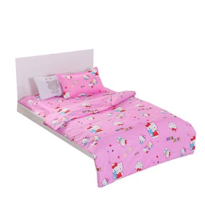 China High Quality Decorative Home Bedroom Fabric Cartoon Bed Sheet Pillowcase Kids Bedding Set for sale