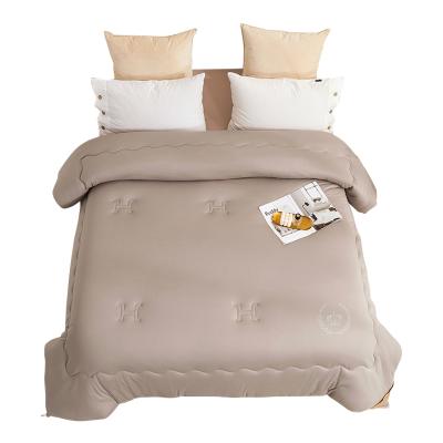 China Winter Comforter Soft Warm High End Comforter With Cotton Fabric Filling Soft Blanket Quilted Bedding for sale