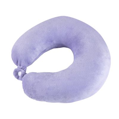 China Anti-Static Travel Neck Solid U Shaped Pillow For Office Flight Moving Cotton Rest Rest Head Cushion for sale