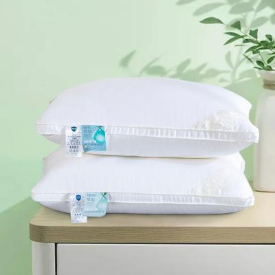 China Amazon Best Selling Pack -2 Hyaluronic Acid Feather Pillow Nondisposable & Super Soft Down Alternative Microfiber Filled Pillow for sale