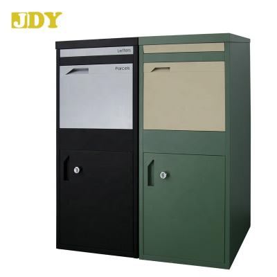 China Galvanized Steel Security Sidewalk Brick Made by Outdoor Locking Messenger Cabinet Letter Box Parcel Courier Sheet Metal for sale