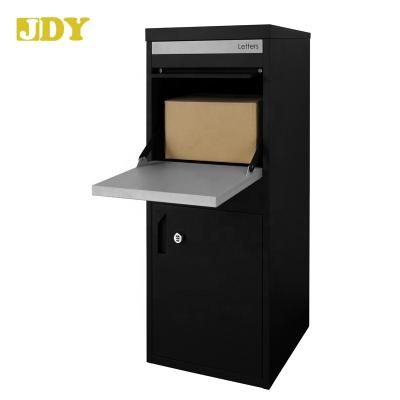 China Large Extra Wide Front Access or Rear Access Barrier Mounted Messenger Drop Letter Box Anti Theft Safe Mail Box for Parcel Mail Delivery for sale