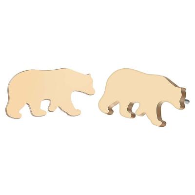 China Cute Hiphop Alloy Polar Bear Stud Dangle Earrings For Women Huggies Gift Statement Animal Jewelry 2021 for sale