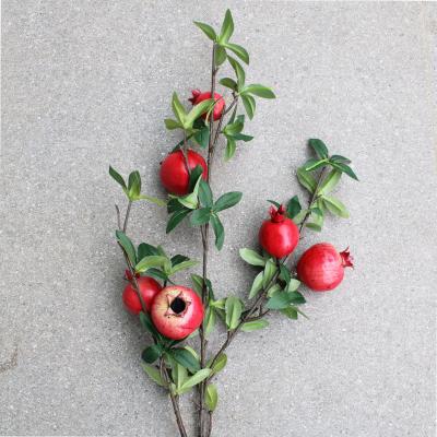 China 100cm Artificial Plastic Pomegranate Tree Plastic Stem For Home Wedding Decoration for sale