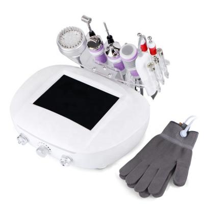 China Black Prime Remover 9 in 1 Anti Photon Acne Ultrasound Scrubber BIO Microcurrent Diamond Microdermabrasion Machine for Skin Tightening for sale