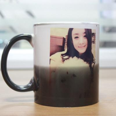 China High Quality Sublimation 15oz Color Changing Coffee Viable Porcelain Mugs Ceramic Mugs With Handle for sale